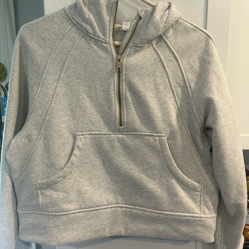Cream Half-Zip Hoodie